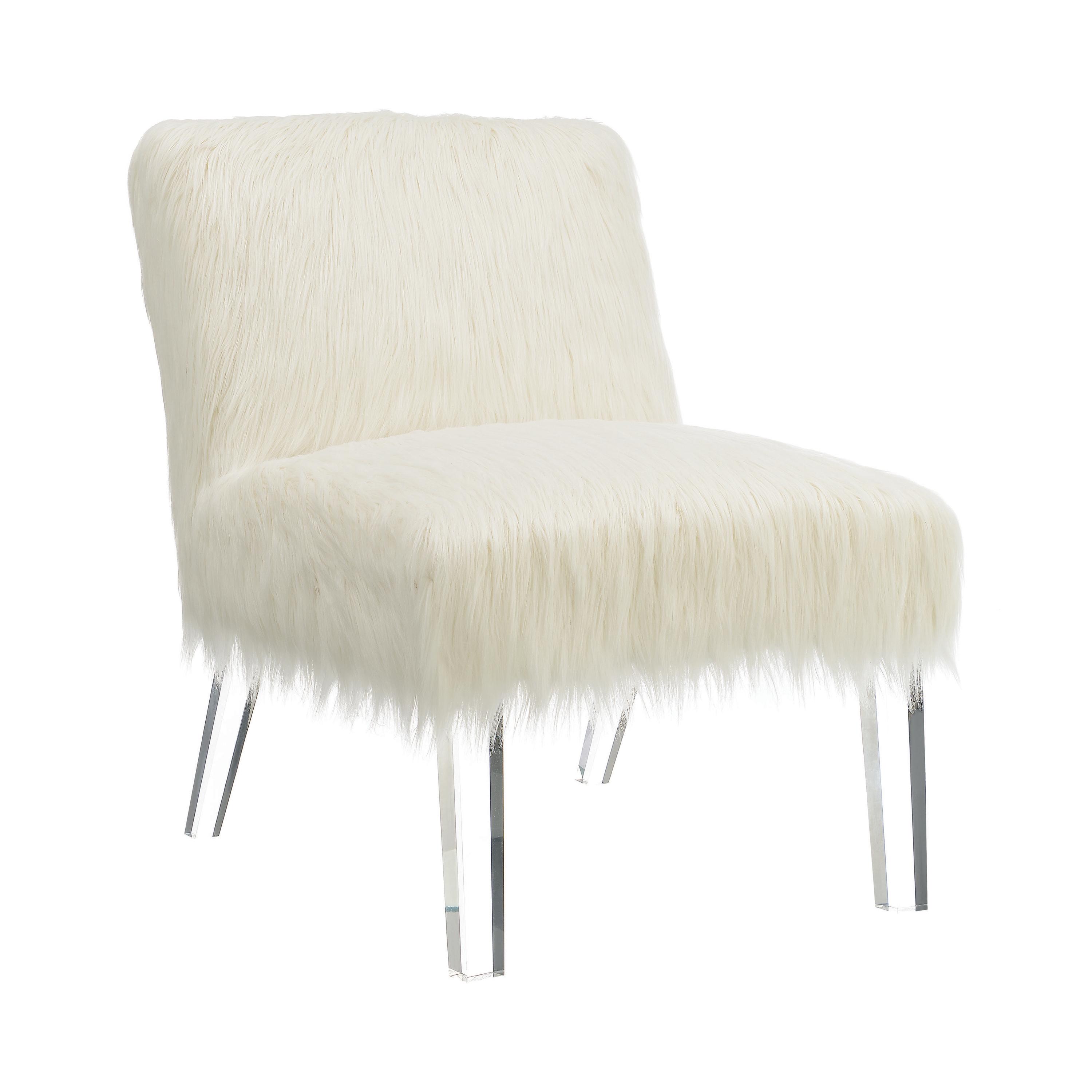 

    
Modern White Faux Sheep Upholstery Accent Chair Coaster 904059
