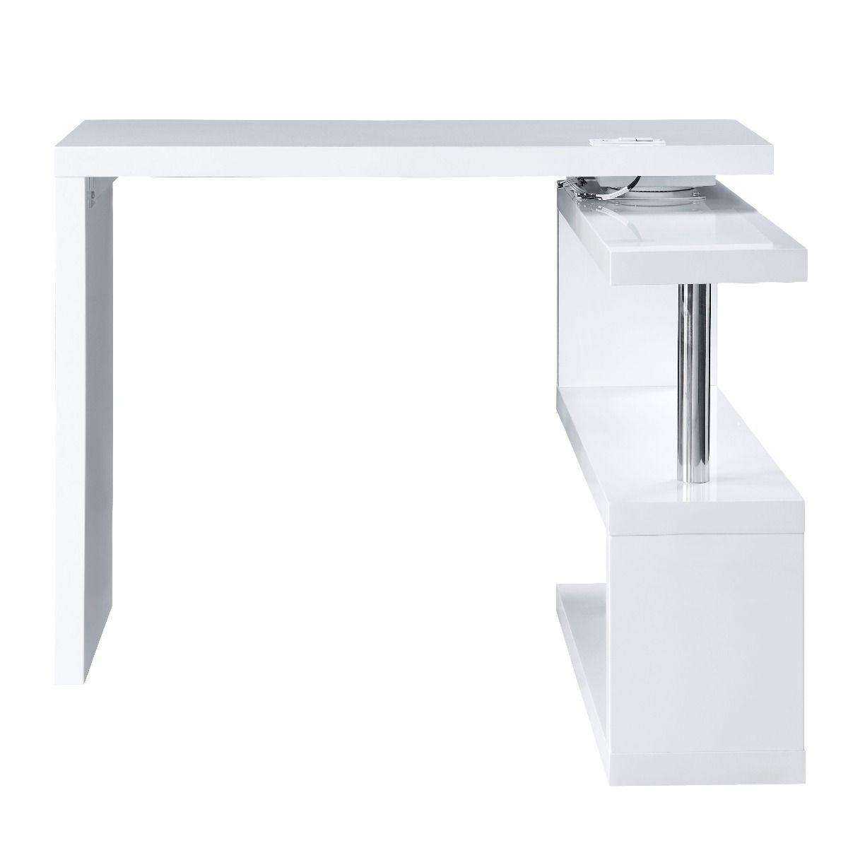 

    
OF00155 Modern White Finish 360° Swivel Writing Desk by Acme OF00155 Buck II
