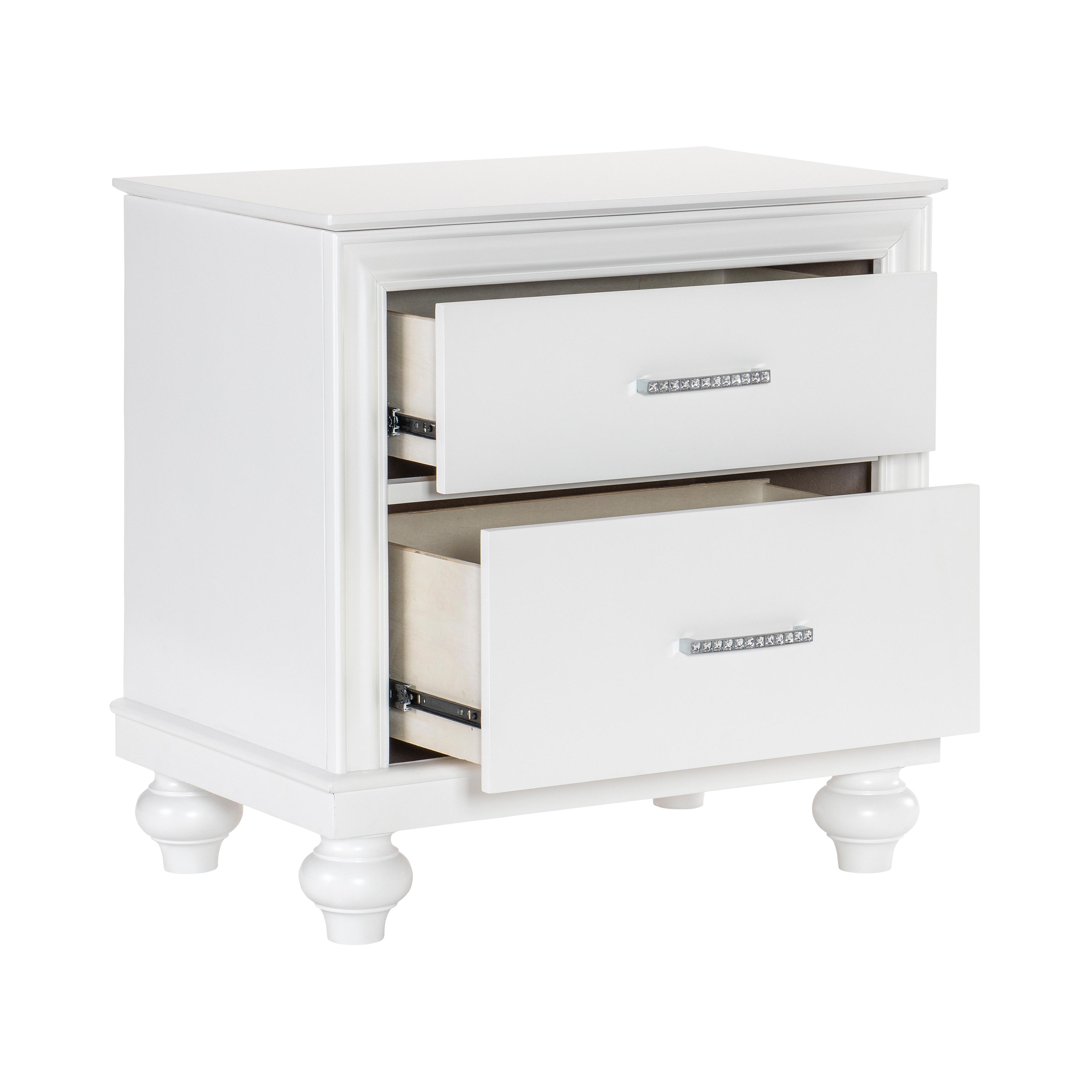 

    
Homelegance Aria Collection Nightstand 1436W-4-N Nightstand White Finish 1436W-4-N
