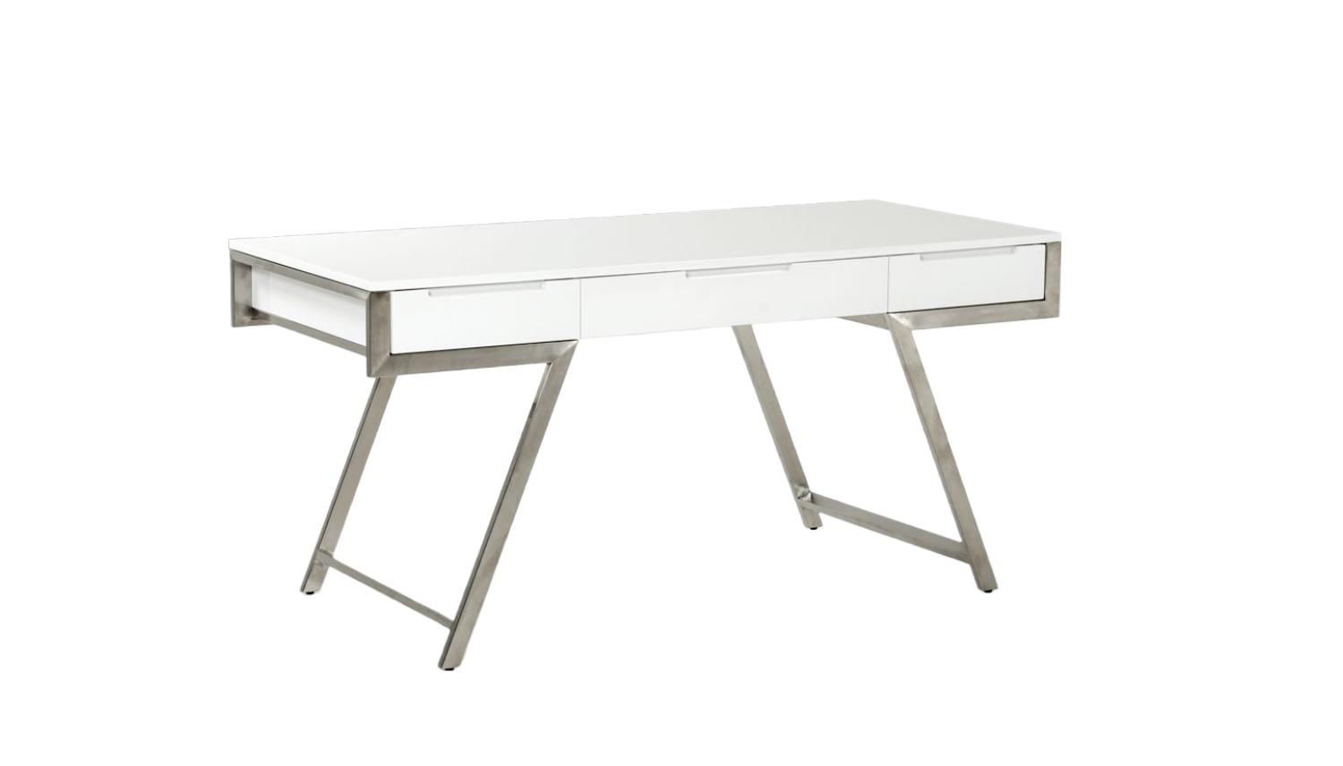Contemporary, Modern Desk Dessart VGBBMQ1305-WHT in White 