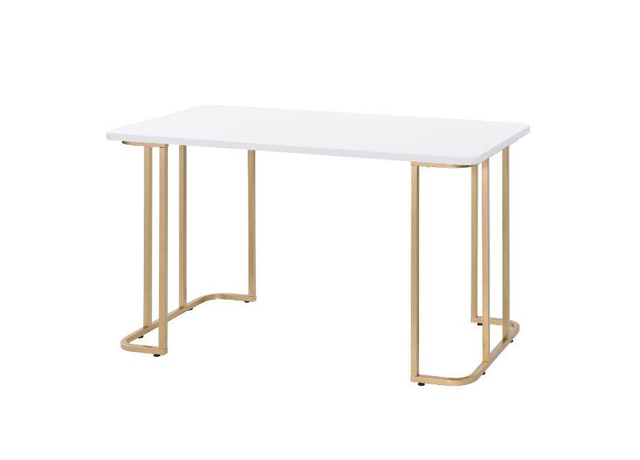 

    
Acme Furniture 93102 Estie Writing Desk White/Gold 93102
