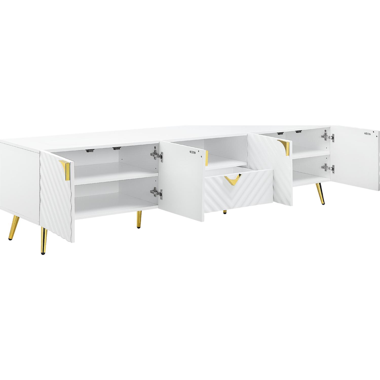 

    
Acme Furniture Gaines TV Stand White LV01138
