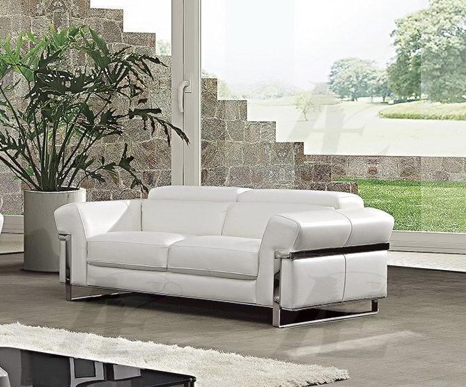 

    
EK012-W-3PC White Italian Full Leather Sofa Set 3 Pcs EK012-W American Eagle Modern
