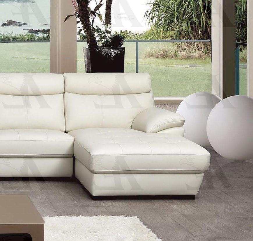 

                    
American Eagle Furniture EK-L021-W Sectional Sofa White Italian Leather Purchase 
