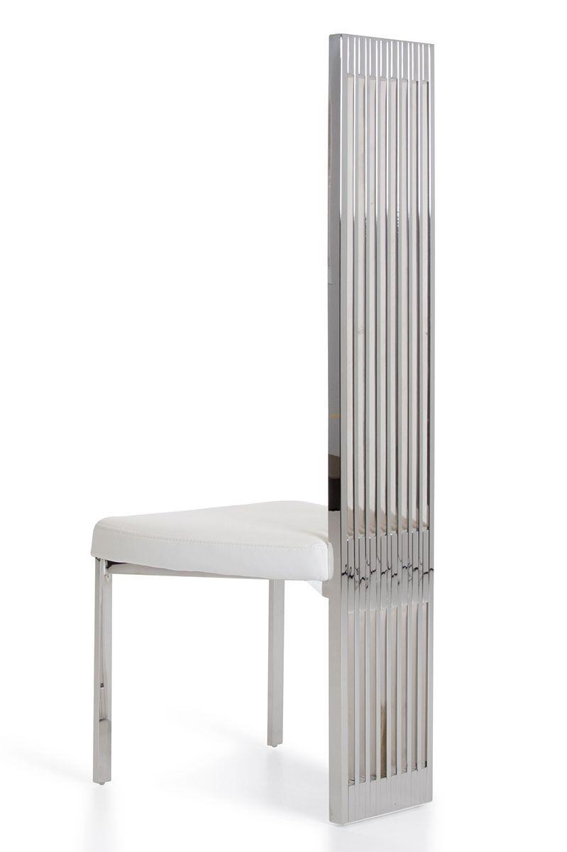 

                    
VIG Furniture Elise Dining Chair Set White/Silver Leatherette Purchase 
