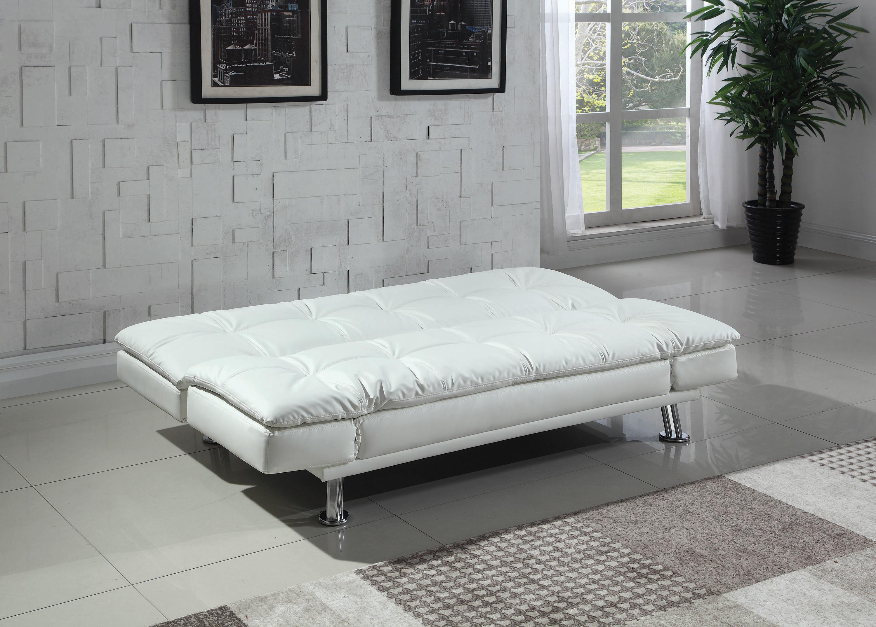 

    
Modern White Leatherette Sofa Bed Coaster 300291 Dilleston
