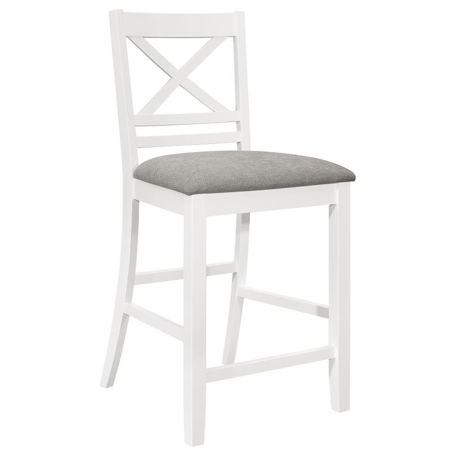 

    
Coaster Hollis Counter Height Chair Set 2PCS 122249-C-2PCS Counter Height Chair Set Light Grey/White 122249-C-2PCS
