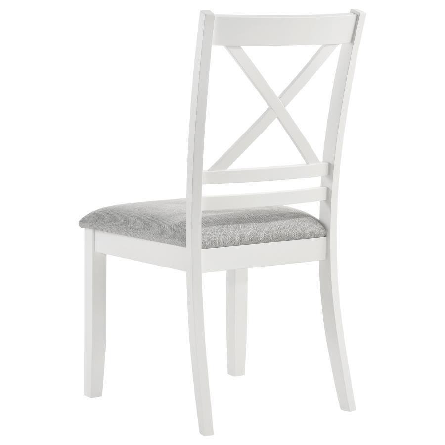 

        
62159598489879Modern White/Light Grey Wood Side Chair Set 2PCS Coaster Hollis 122242
