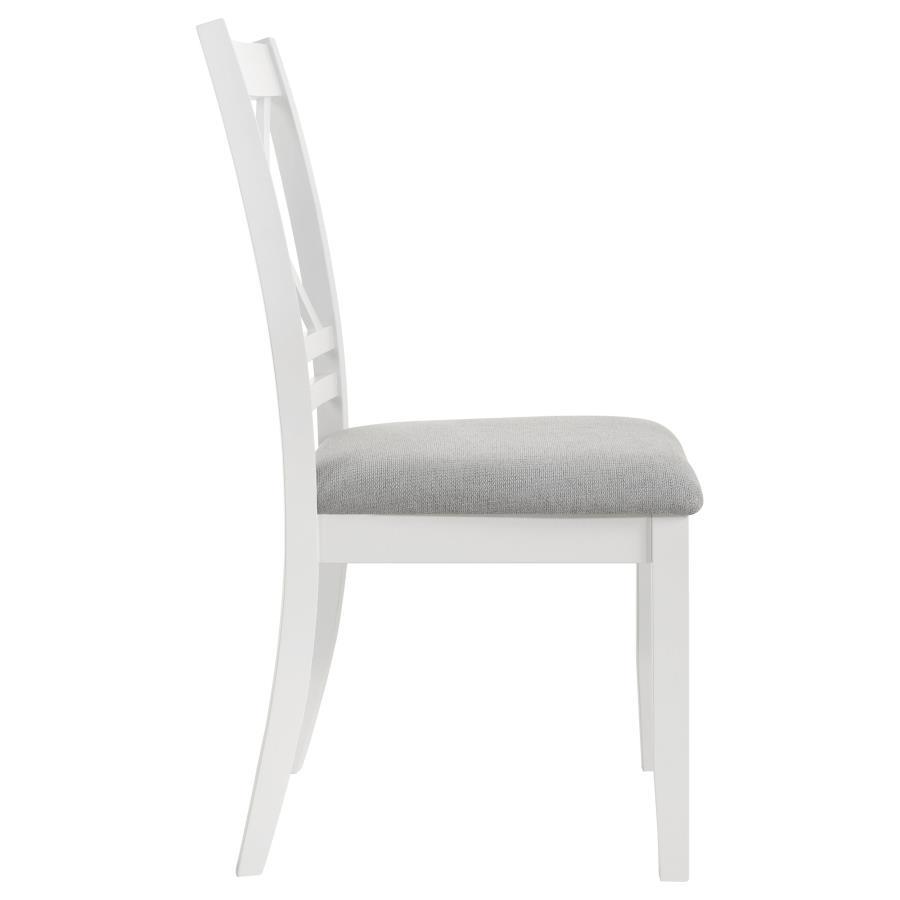 

    
 Order  Modern White/Light Grey Wood Side Chair Set 2PCS Coaster Hollis 122242
