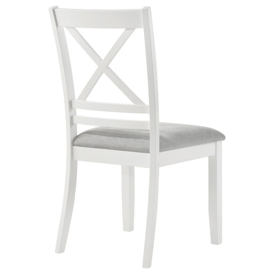 

    
122242-SC-2PCS Modern White/Light Grey Wood Side Chair Set 2PCS Coaster Hollis 122242
