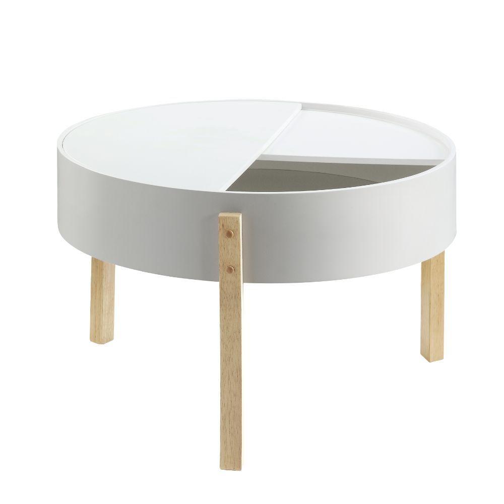 

    
Modern White & Natural Coffee Table + 2 End Tables by Acme Bodfish 83215-3pcs
