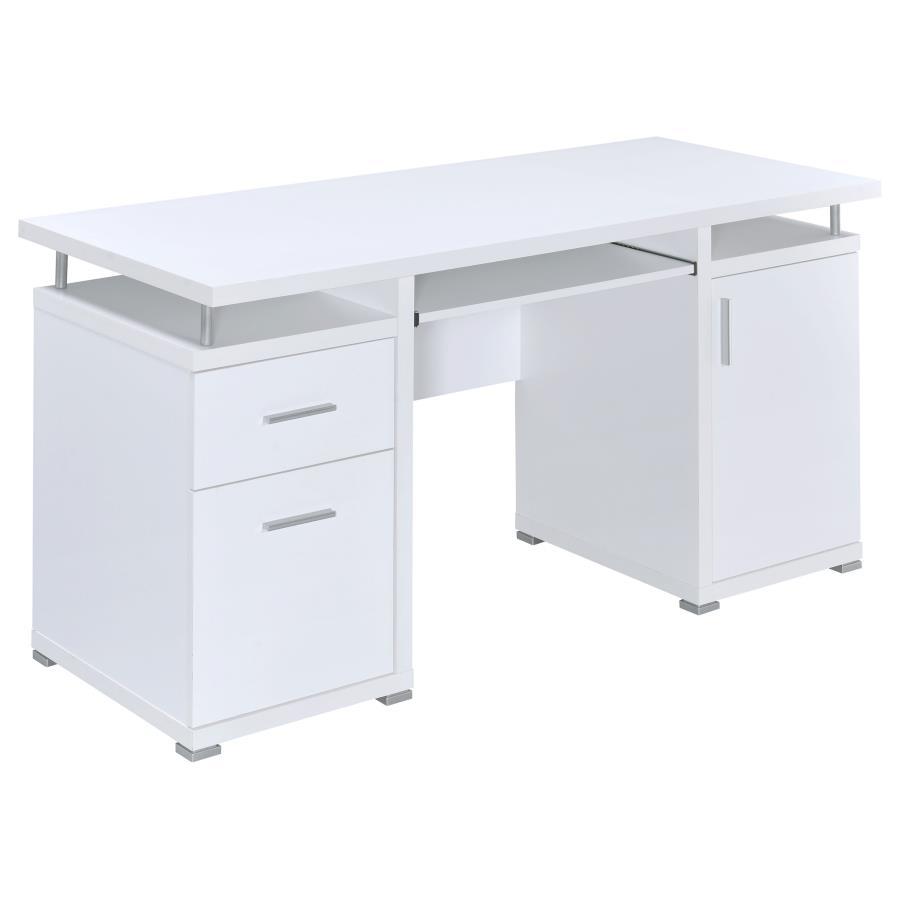 

    
Modern White Solid Wood Computer Desk Coaster 800108 Tracy

