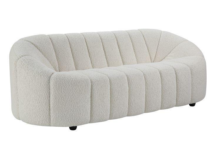 

    
Modern White Teddy Sherpa Sofa + 2 Chairs by Acme Osmash LV00229-3pcs

