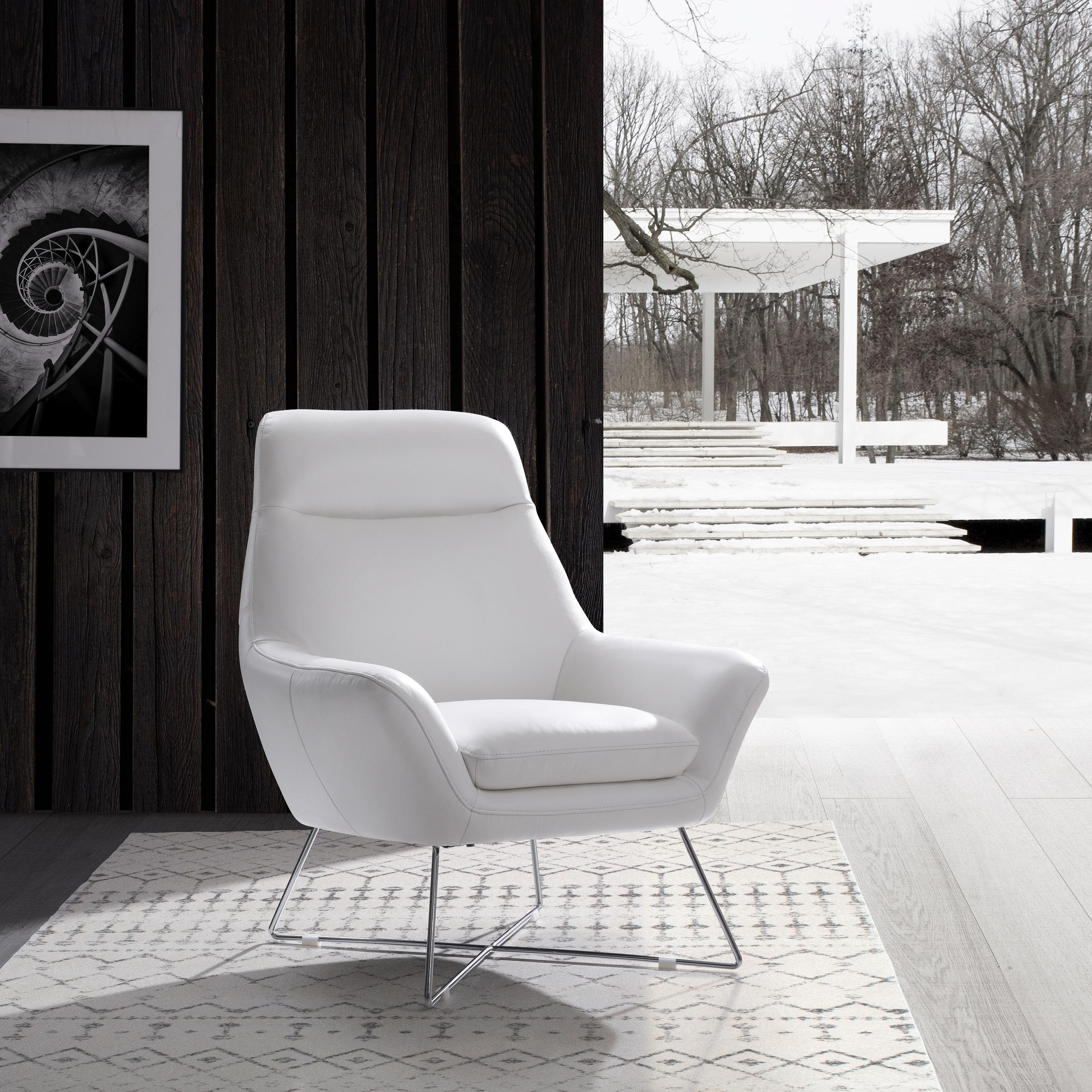 

                    
WhiteLine CH1352L-WHT Daiana Accent Chair White Top grain leather Purchase 
