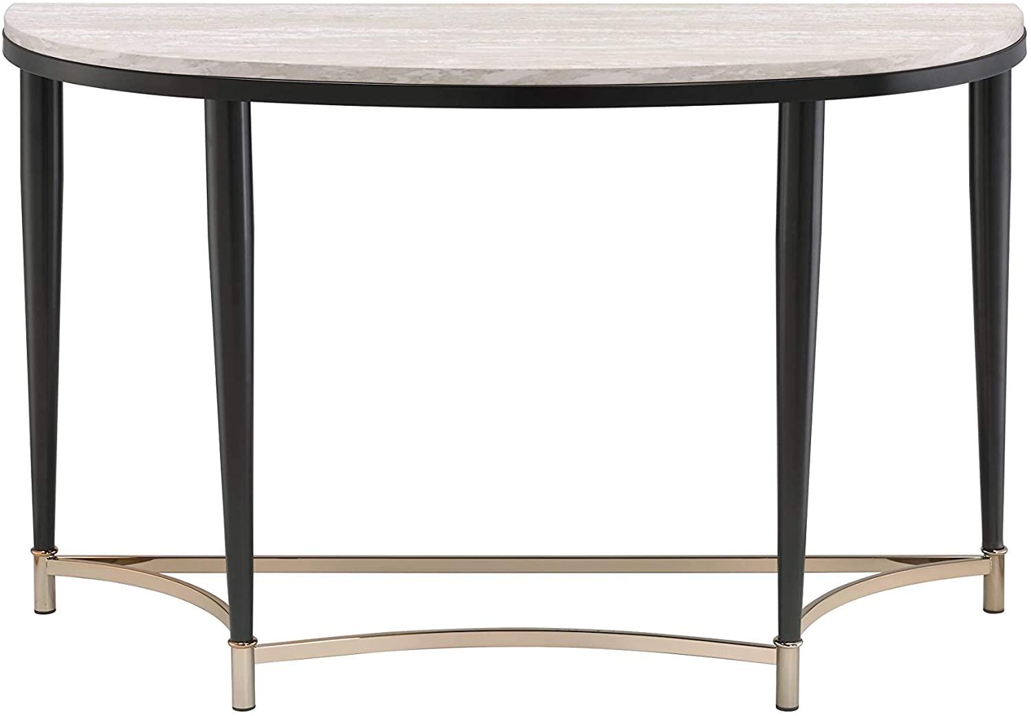

    
Modern White Washed & Black Sofa Table by Acme Ayser 85383
