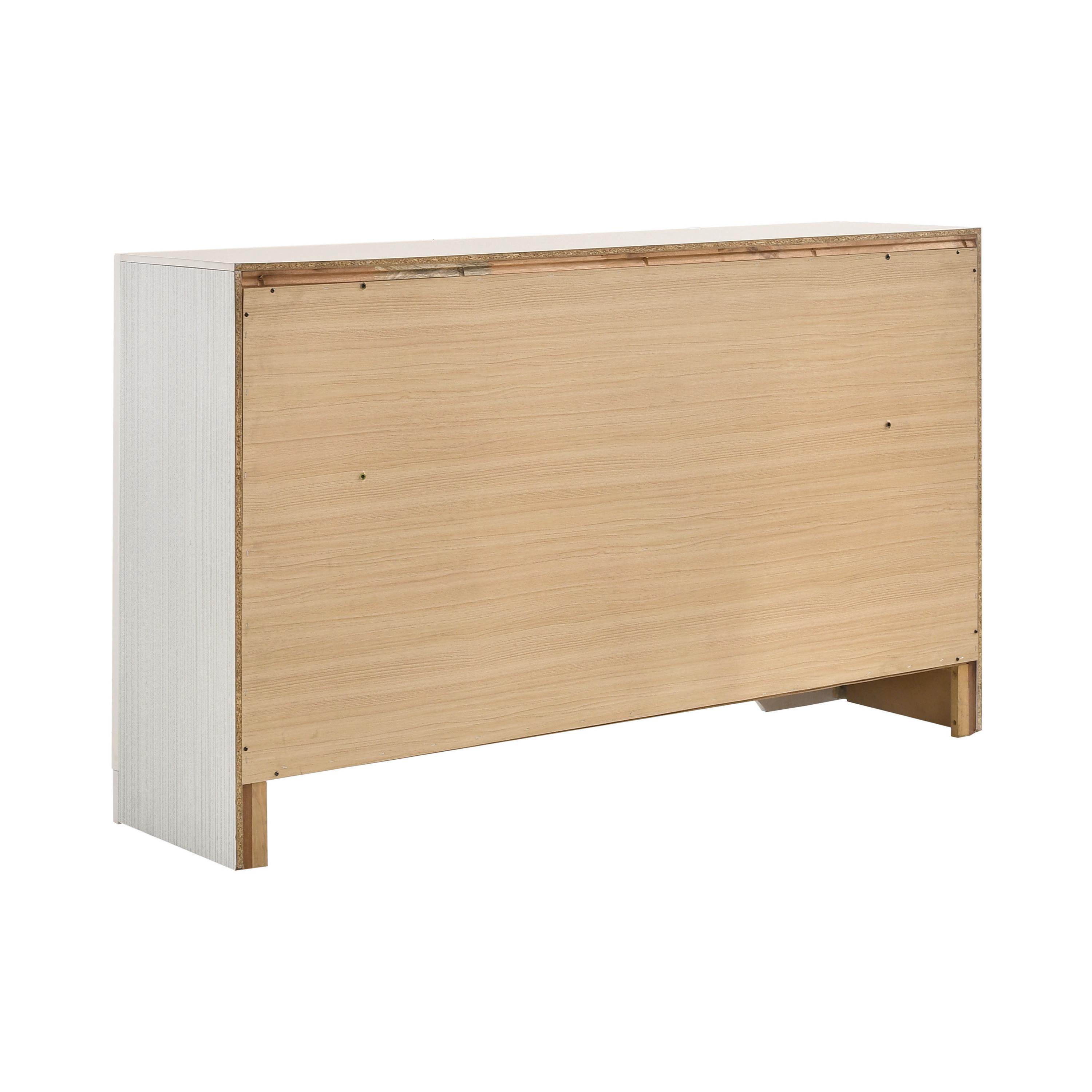

                    
Buy Modern White Wood CAL Storage Bedroom Set 5pcs Coaster 205111KW Miranda
