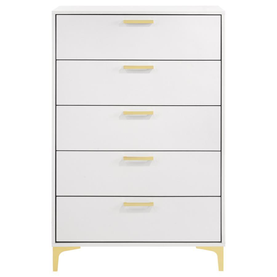 

    
Coaster Kendall Chest 224405-C Chest White/Gold 224405-C
