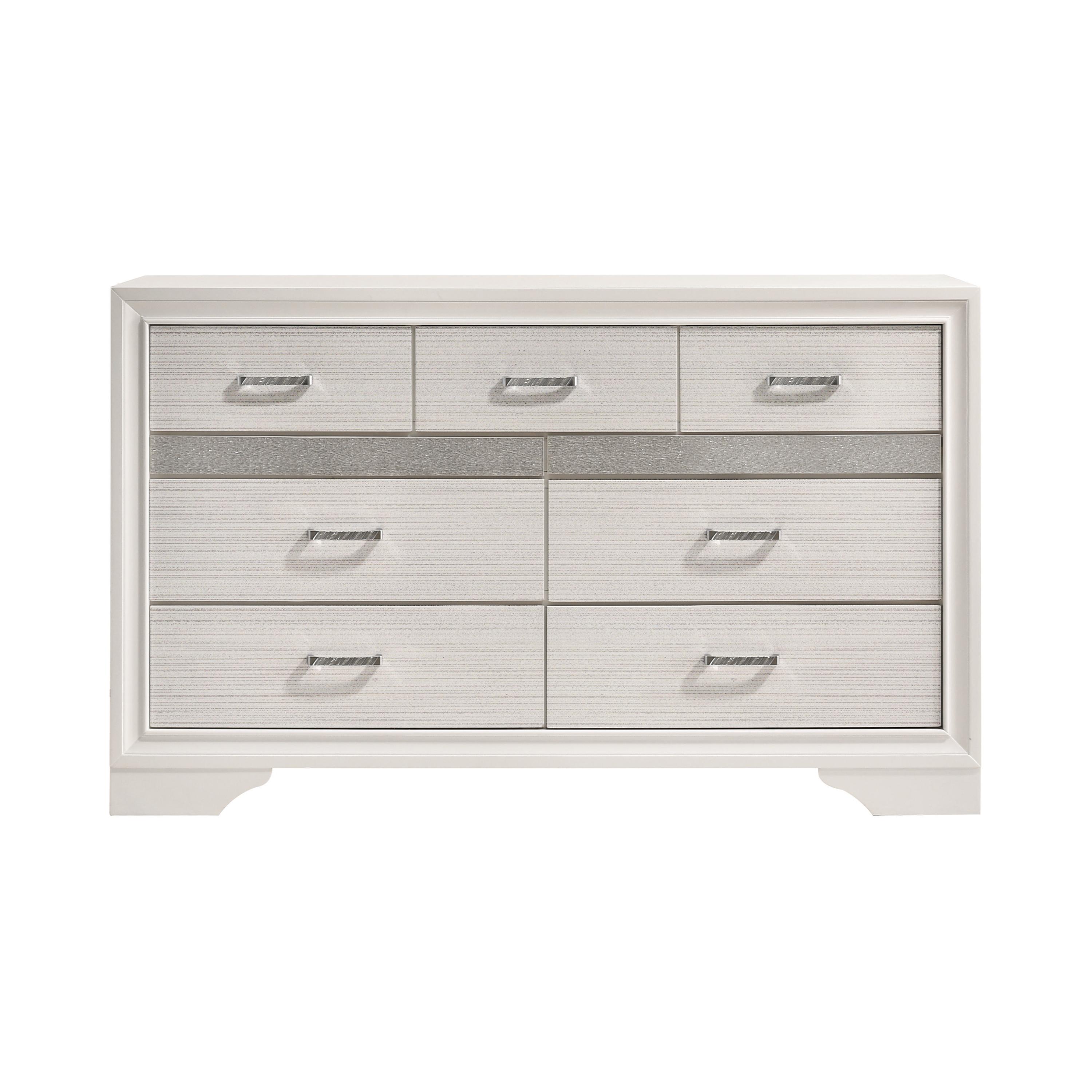 

    
Modern White Wood Dresser Coaster 205113 Miranda
