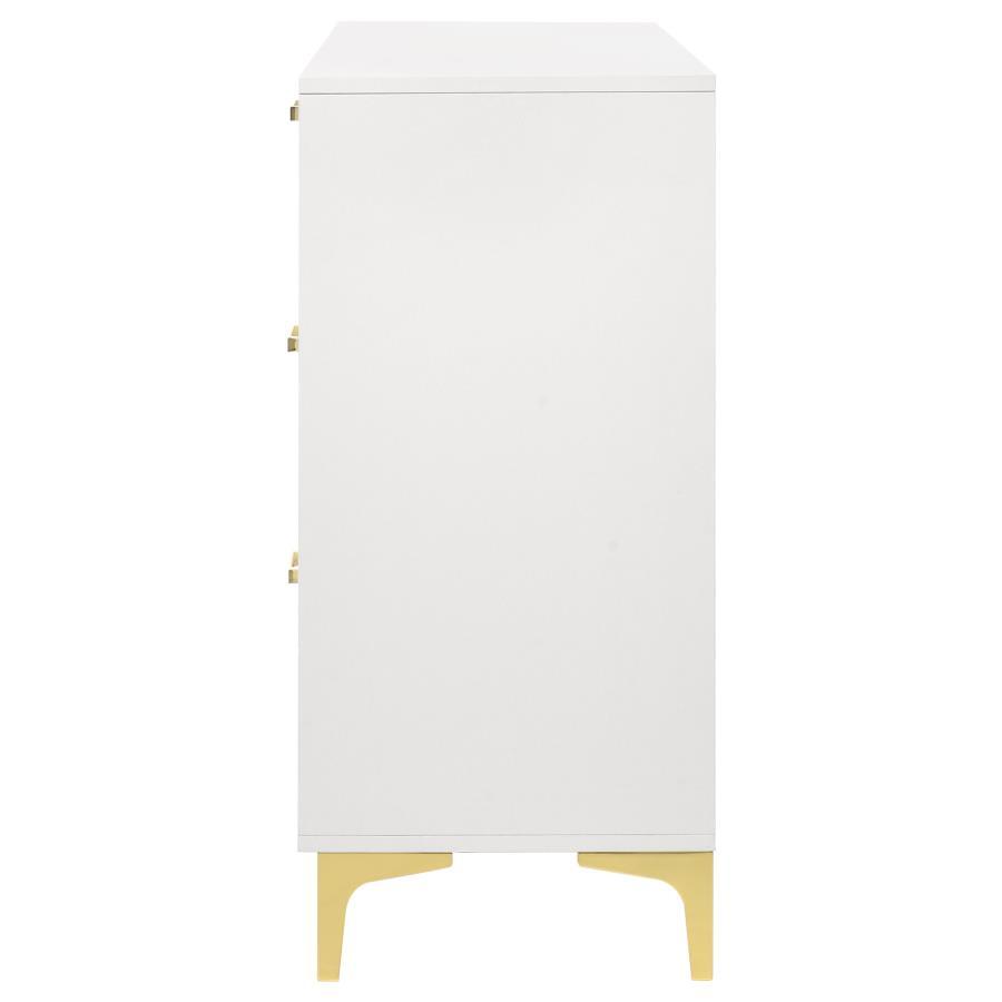 

    
224403-D-2PCS Modern White Wood Dresser With Mirror 2PCS Coaster Kendall 224403
