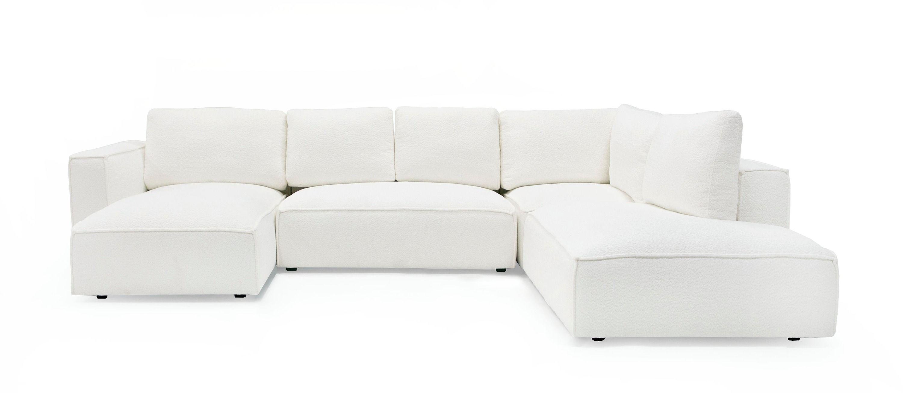 VIG Furniture Lulu Modular Sectional Sofa VGSX-F22053-LAF-WHT Modular Sectional Sofa