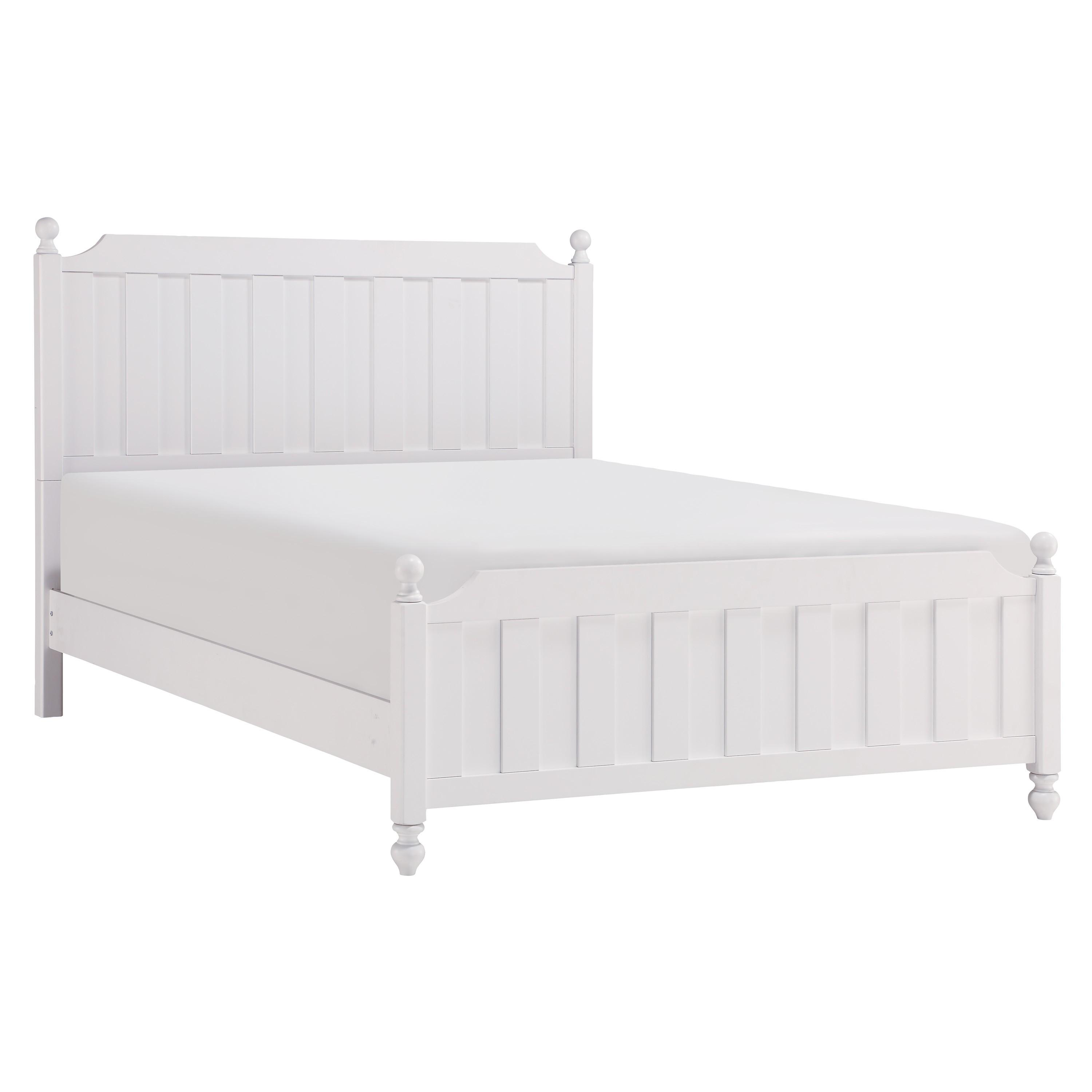 

    
Modern White Wood Queen Bed Homelegance 1803W-1* Wellsummer

