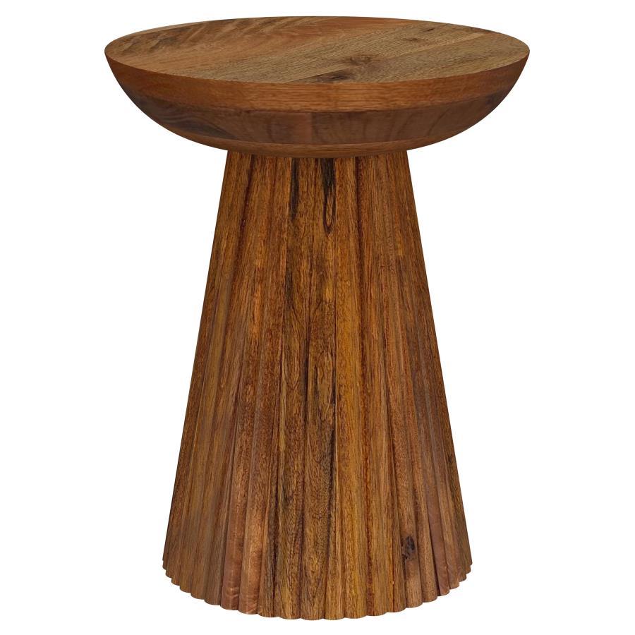 

    
Modern Wild Honey Wood Side Table Coaster Aureo 931155
