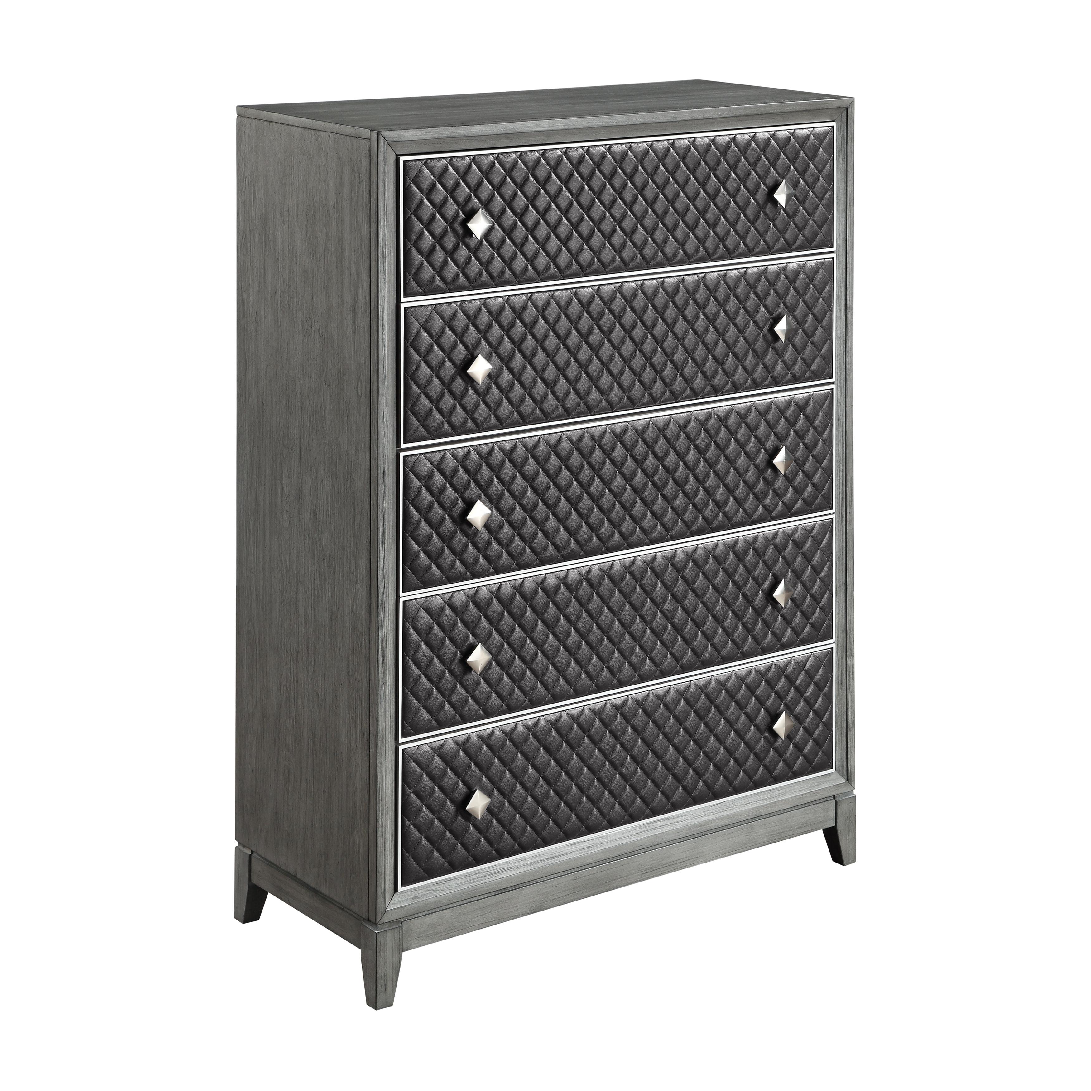 

    
Modern Wire-Brushed Gray Wood Chest Homelegance 1566GY-9 West End
