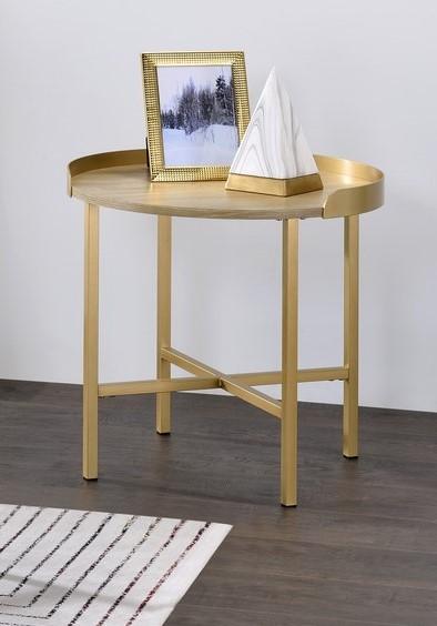 

                    
Buy Modern Wood Oak & Gold Coffee Table + 2 End Tables by Acme Mithea 82335-3pcs
