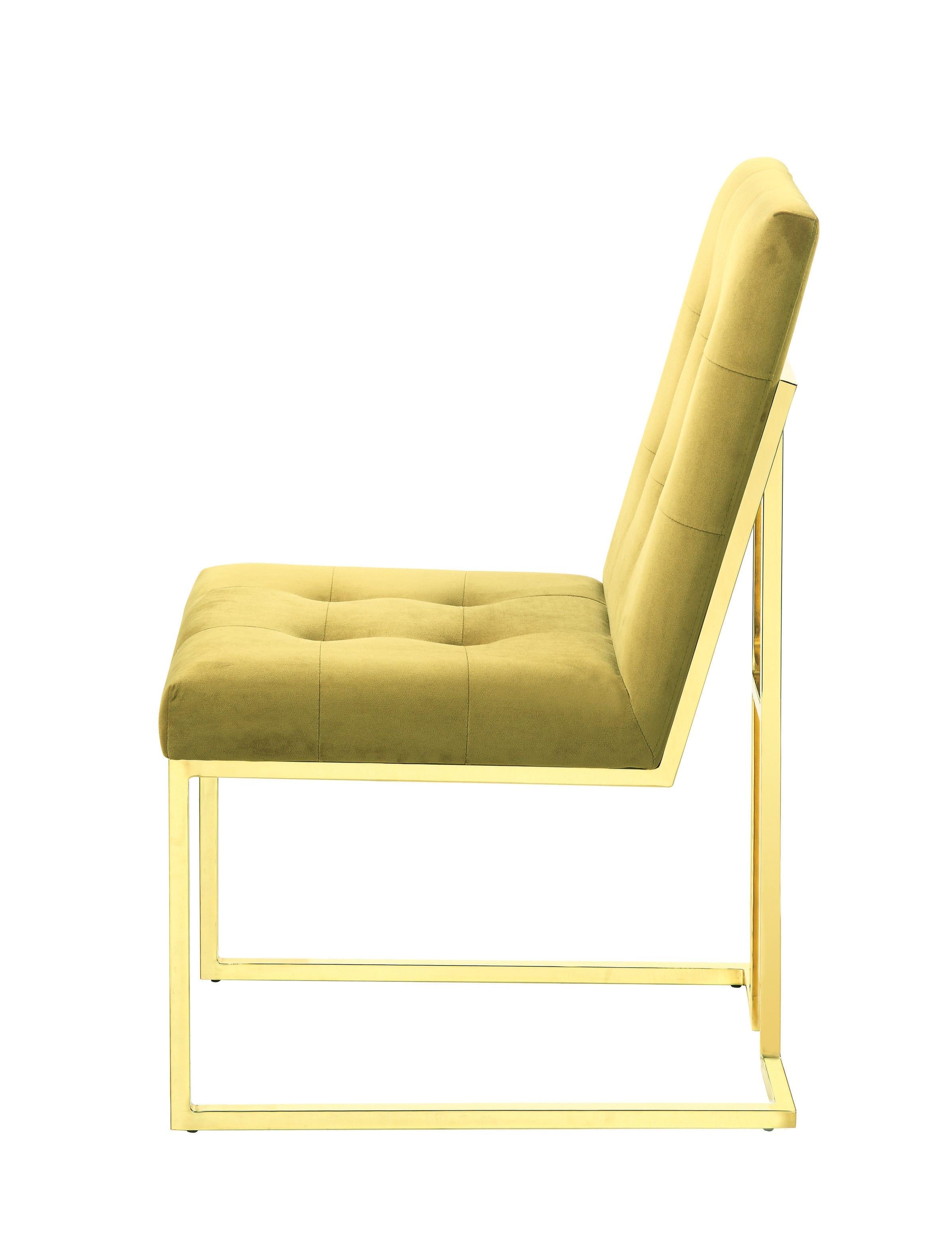 

    
Coaster Evianna Dining Chair Yellow 190545

