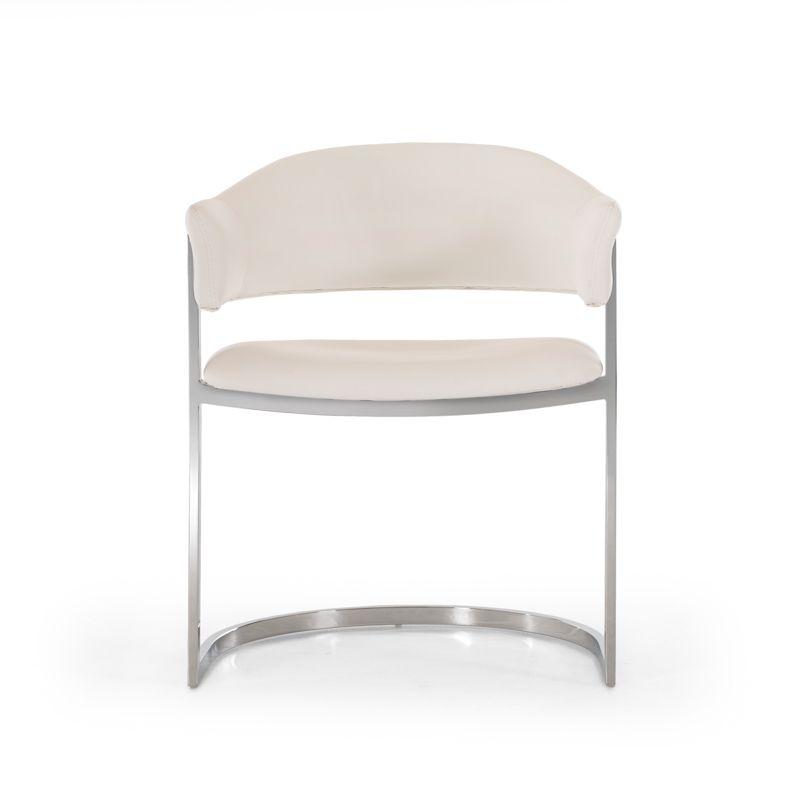 

    
Modern Modrest Allie Contemporary White Leatherette Dining Chair (Set of 2)
