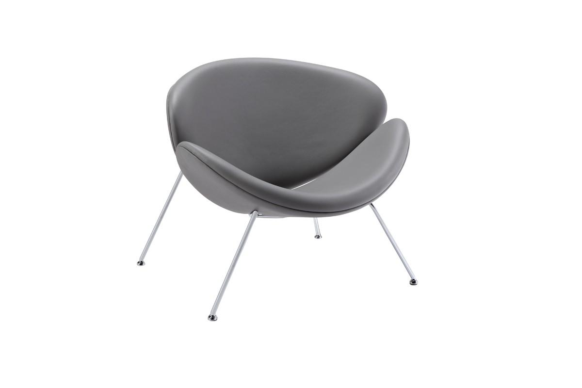 

    
Grey Leatherette Accent Chair Set 2Pcs VIG Modrest Anais Contemporary
