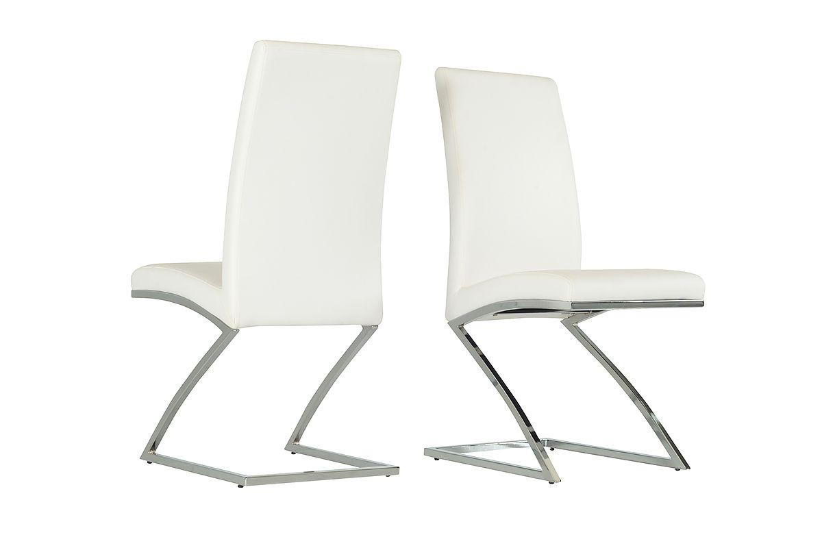 

    
Modern White Dining Chairs Set by VIG Modrest Angora
