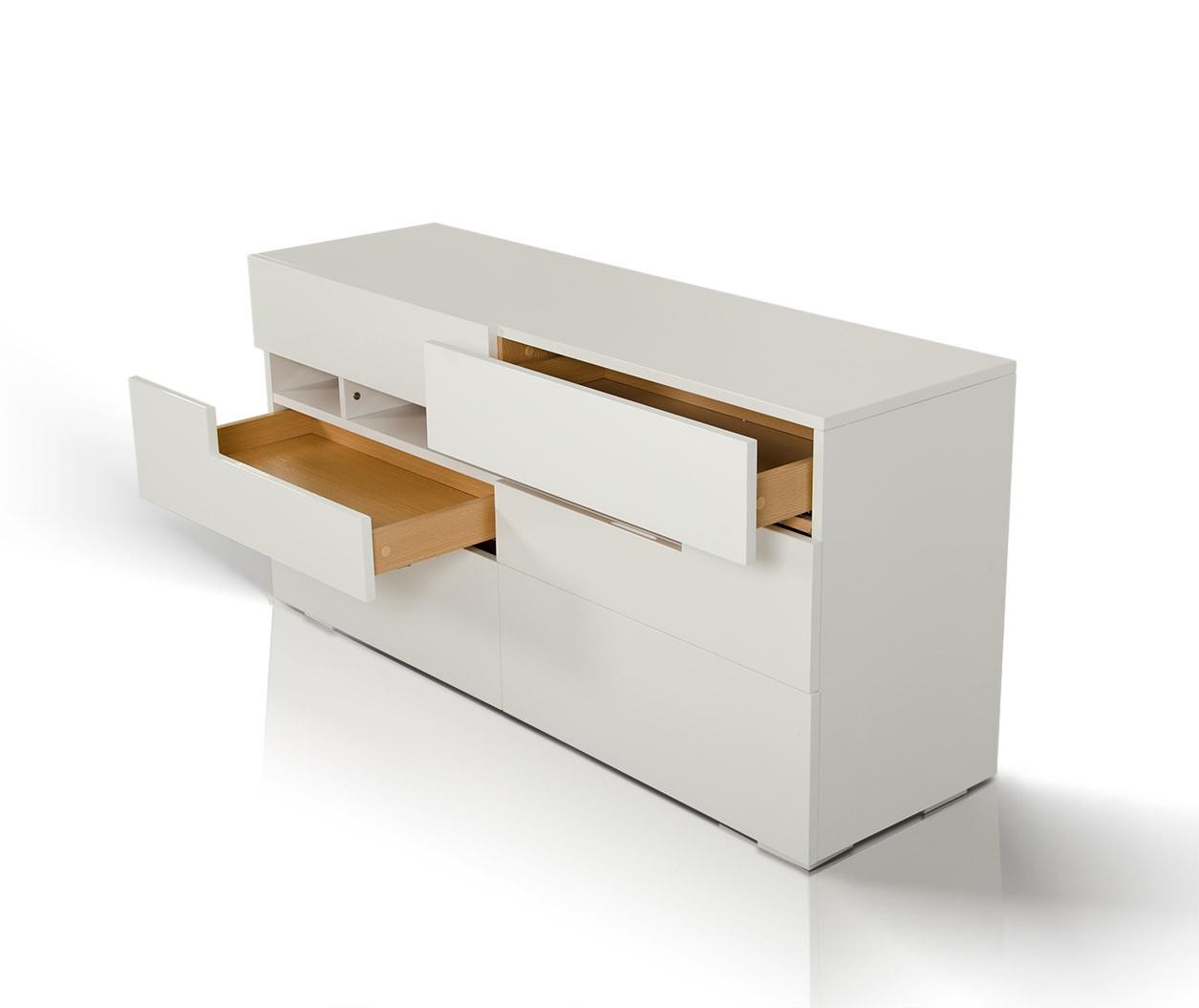 Contemporary, Modern Double Dresser Modrest Ceres VGWCCG05D-WHT in White 