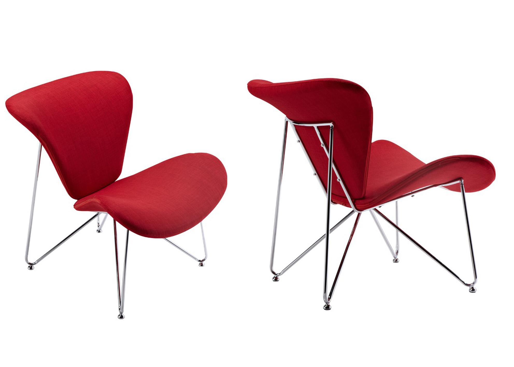 

    
Red Fabric Accent Chair Set 2Pcs VIG Modrest Decatur Contemporary
