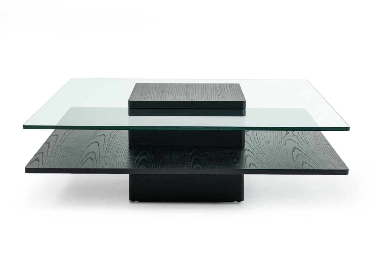 Contemporary, Modern Coffee Table Modrest Emulsion VGHBHK22A-BLK in Black 