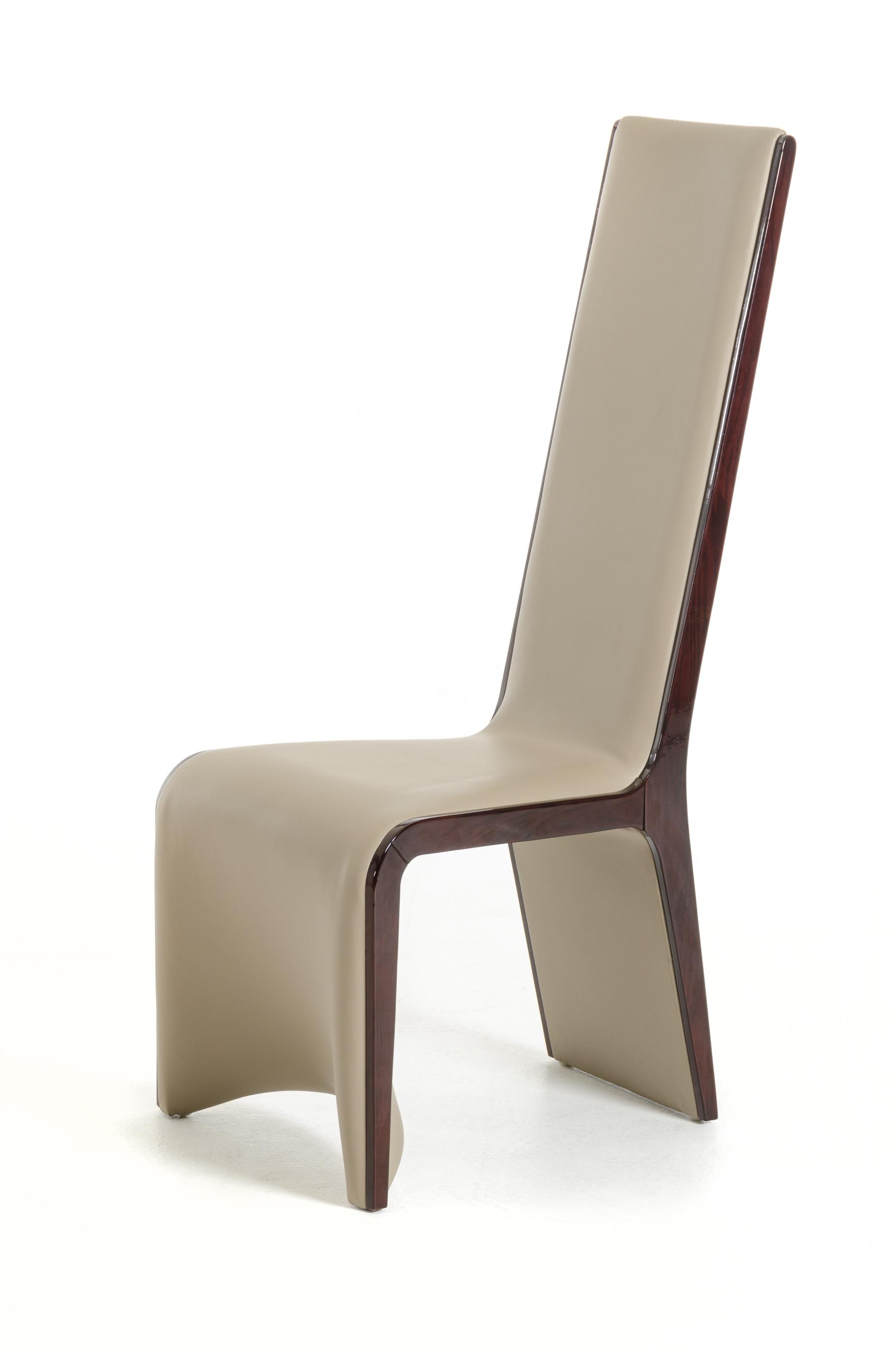 

        
VIG Furniture Modrest Pacer Dining Side Chair Ebony/Taupe Leatherette 00840729134729
