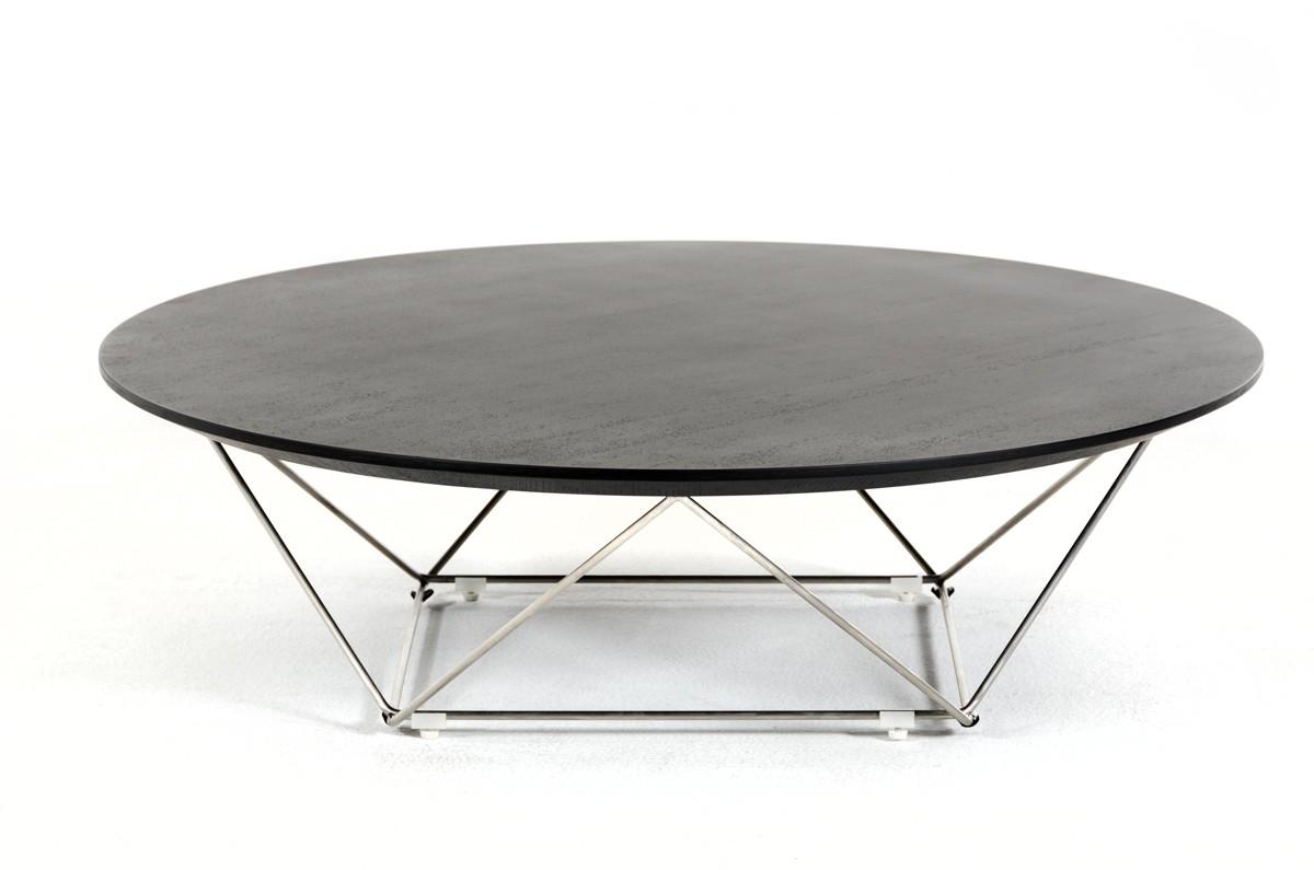 

    
Wenge Round Coffee Table VIG Modrest Spoke Modern Contemporary
