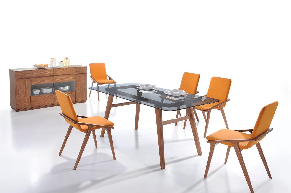 

                    
VIG Furniture Zeppelin Dining Chair Set Orange Fabric Purchase 
