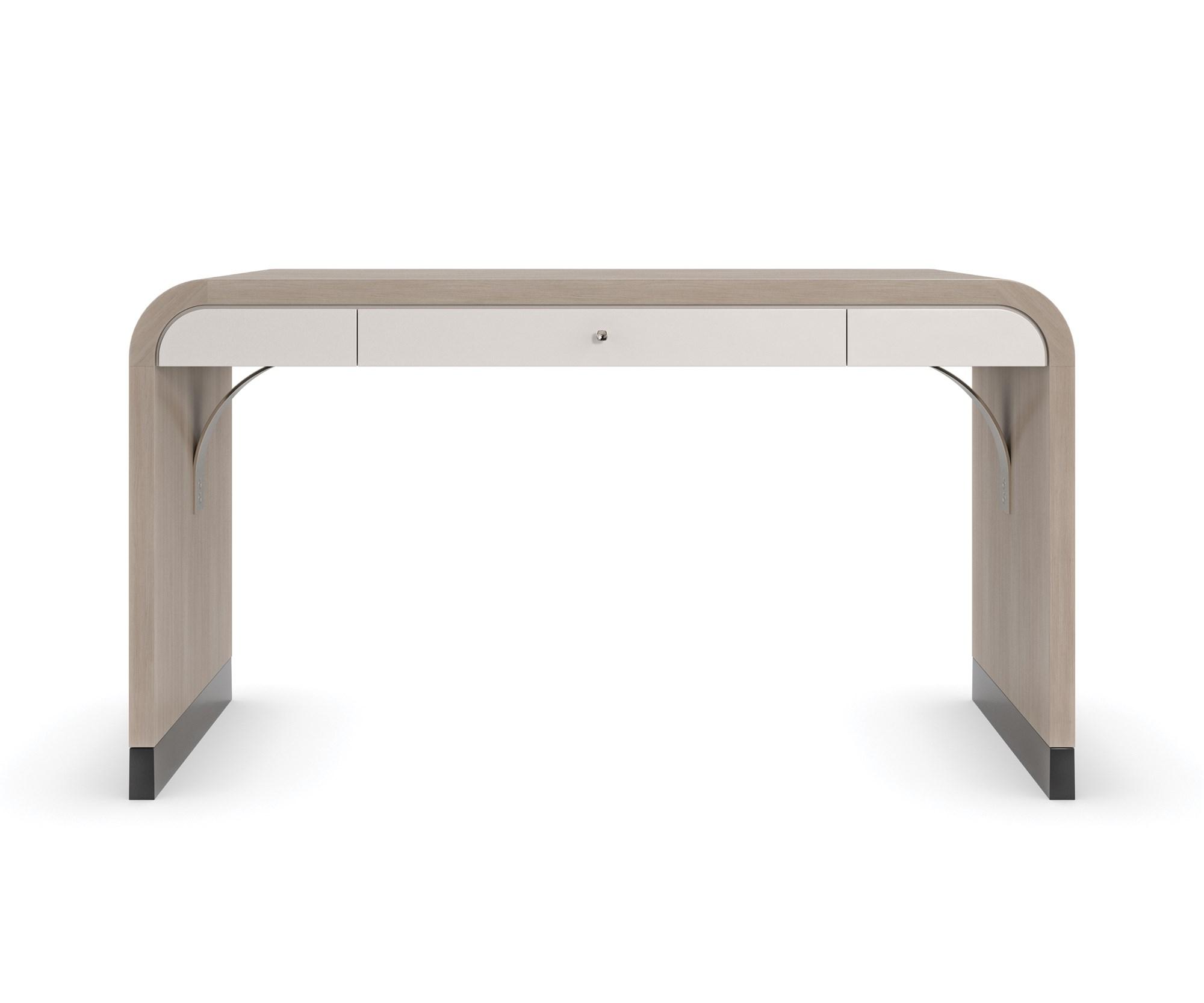 

        
Caracole FREE FALL Console Table Pearl White/Beige  662896039825
