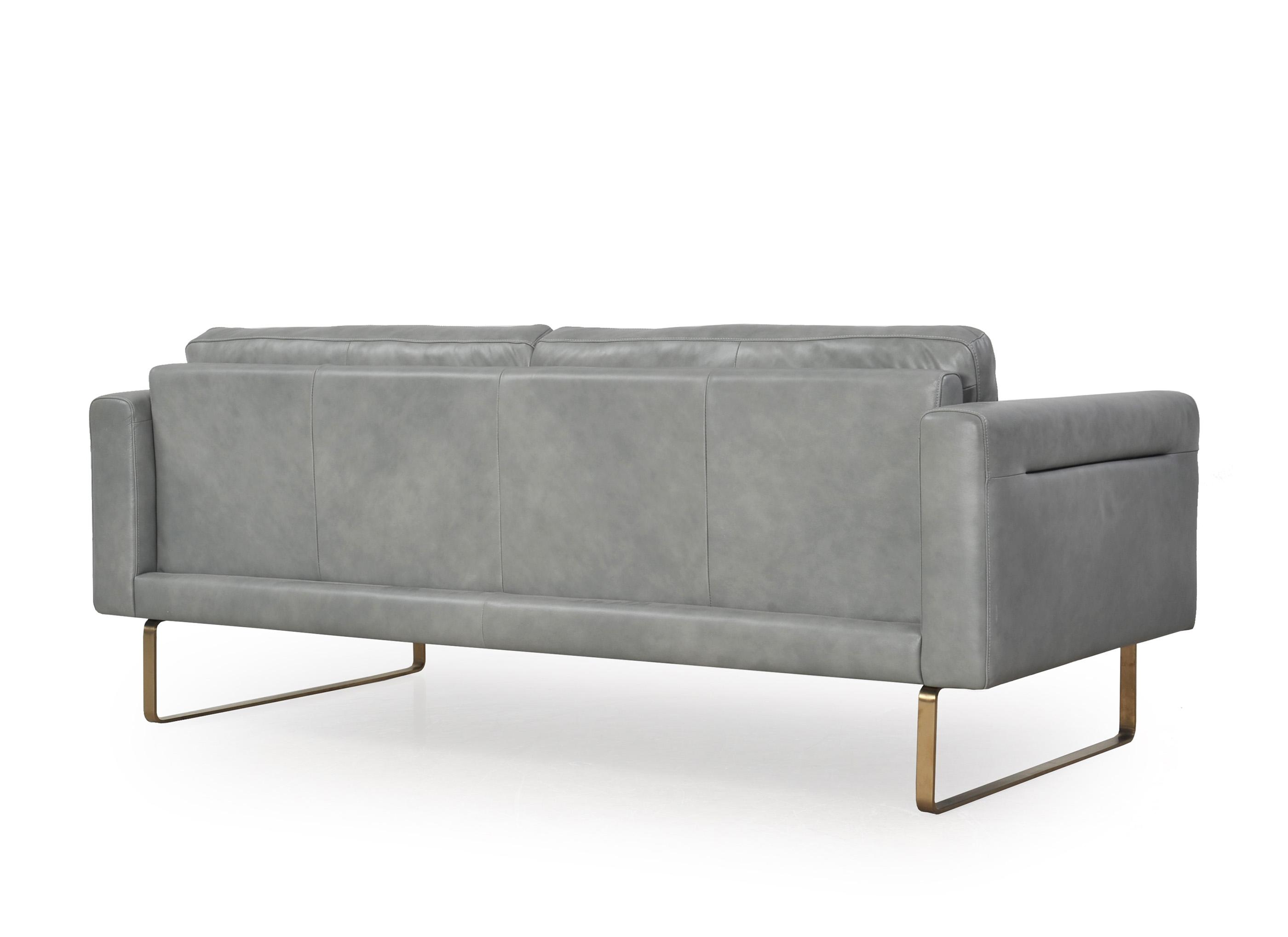 

    
Gray Top Grain Leather Sofa 365 Frensen Moroni Modern Contemporary
