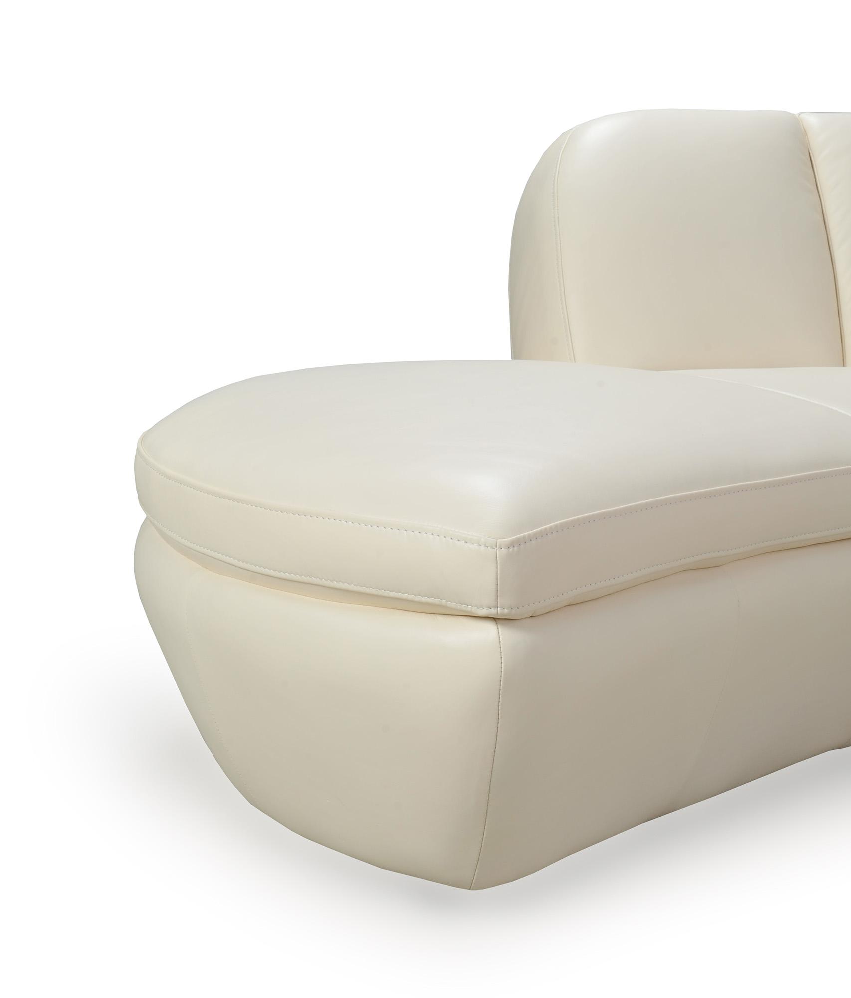 

                    
Buy Cream Full Top Grain Leather Sectional Sofa Crescenta 546 Moroni Modern
