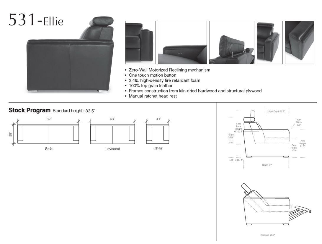 

    
 Order  Black Top Grain Leather Motorized Sofa Set 3Pcs Ellie 531 Moroni Contemporary
