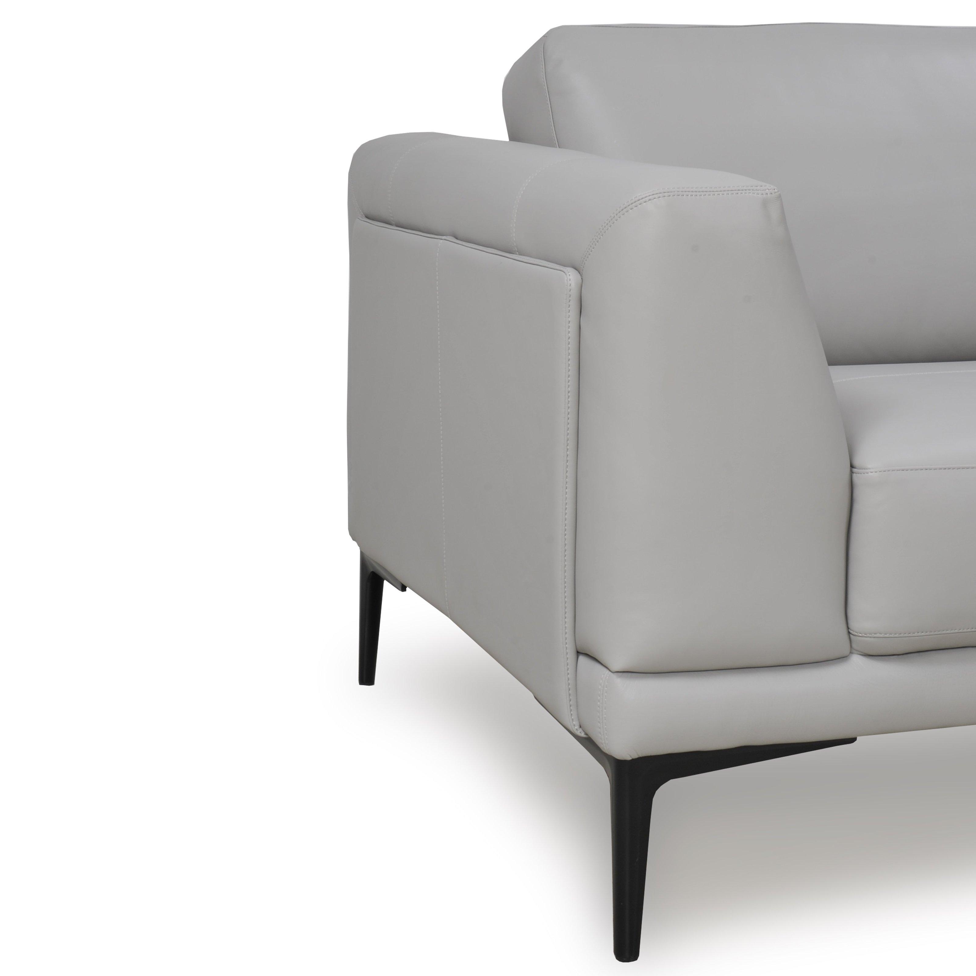 

    
57803B1192-Set-2 Light Grey Top Grain Leather Sofa Set 2Pc Kerman 578 Moroni Contemporary Modern
