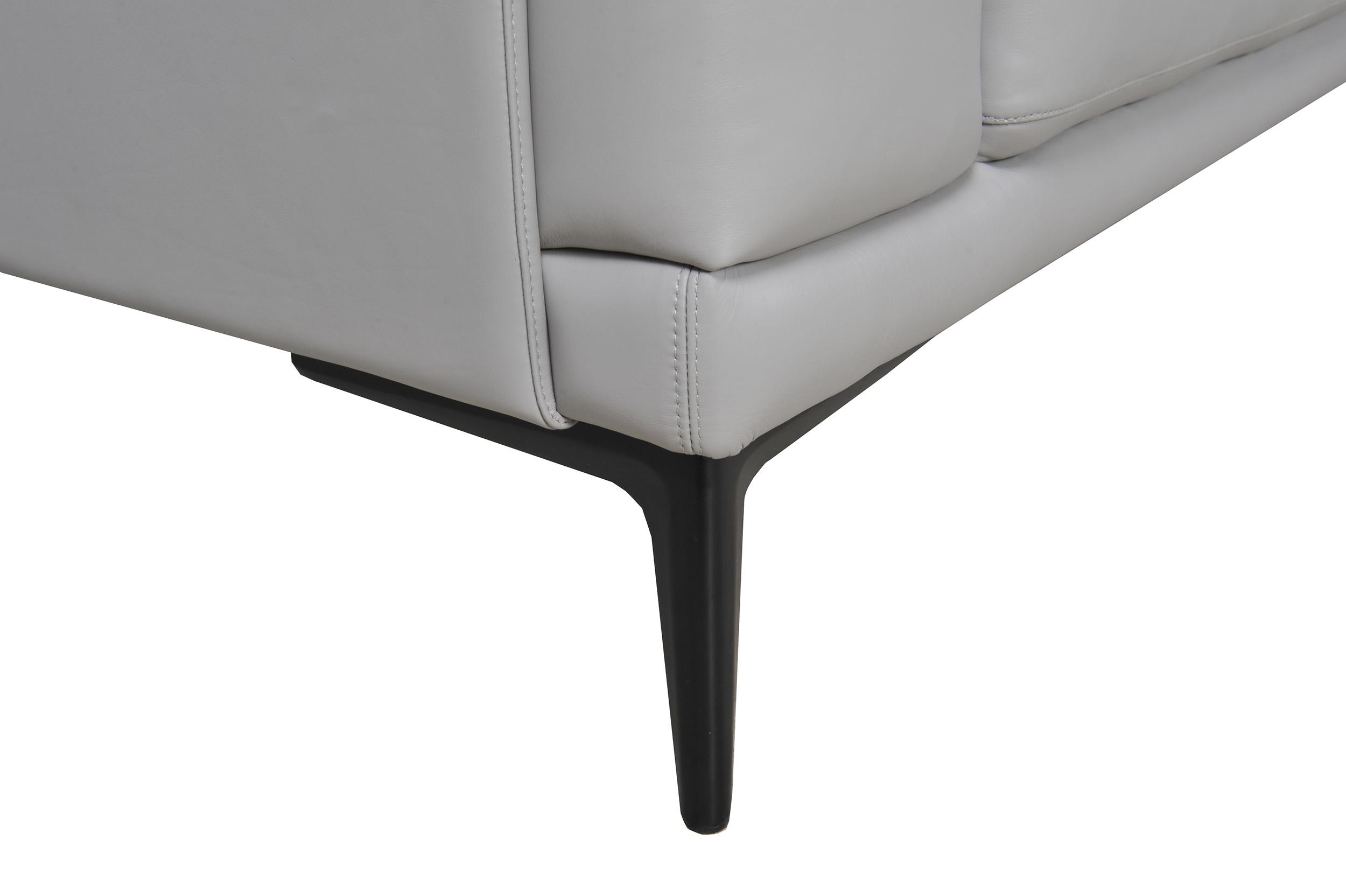 

    
 Photo  Light Grey Top Grain Leather Sofa Set 2Pc Kerman 578 Moroni Contemporary Modern
