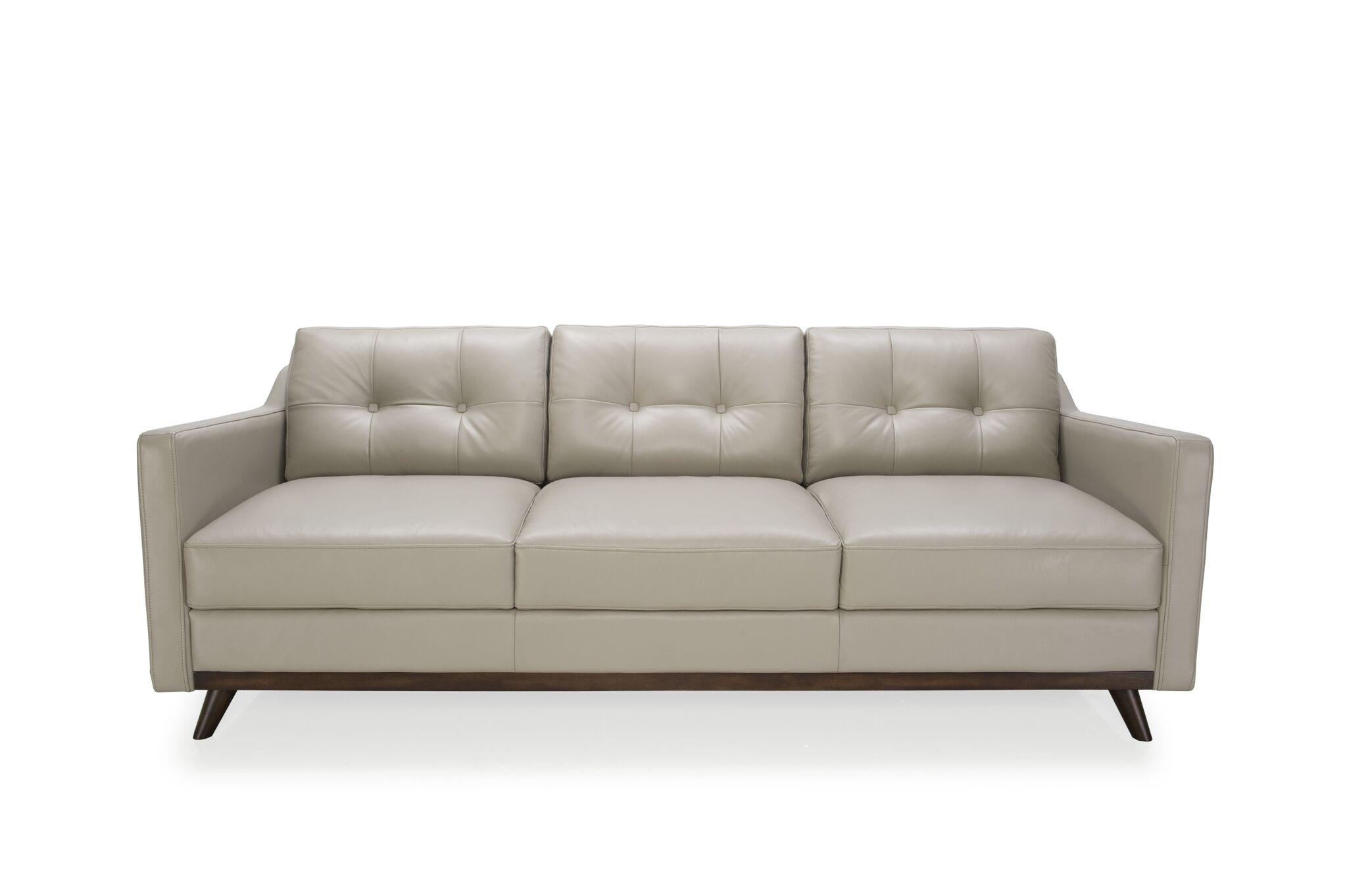 

    
Argent Top Grain Leather Upholstery Mid-Century Sofa Set 3 Pcs Moroni Monika 359
