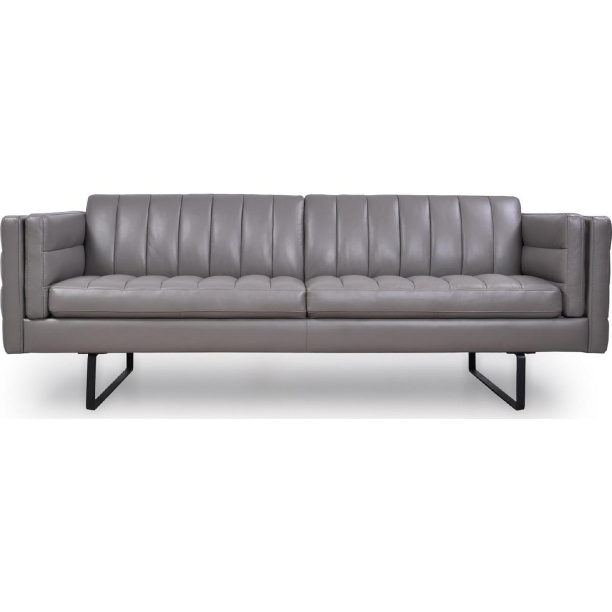 

    
58203B1309-Set-2 Gray Top Grain Leather Sofa & Armchair Set 2Pcs Orson 582 Moroni Contemporary

