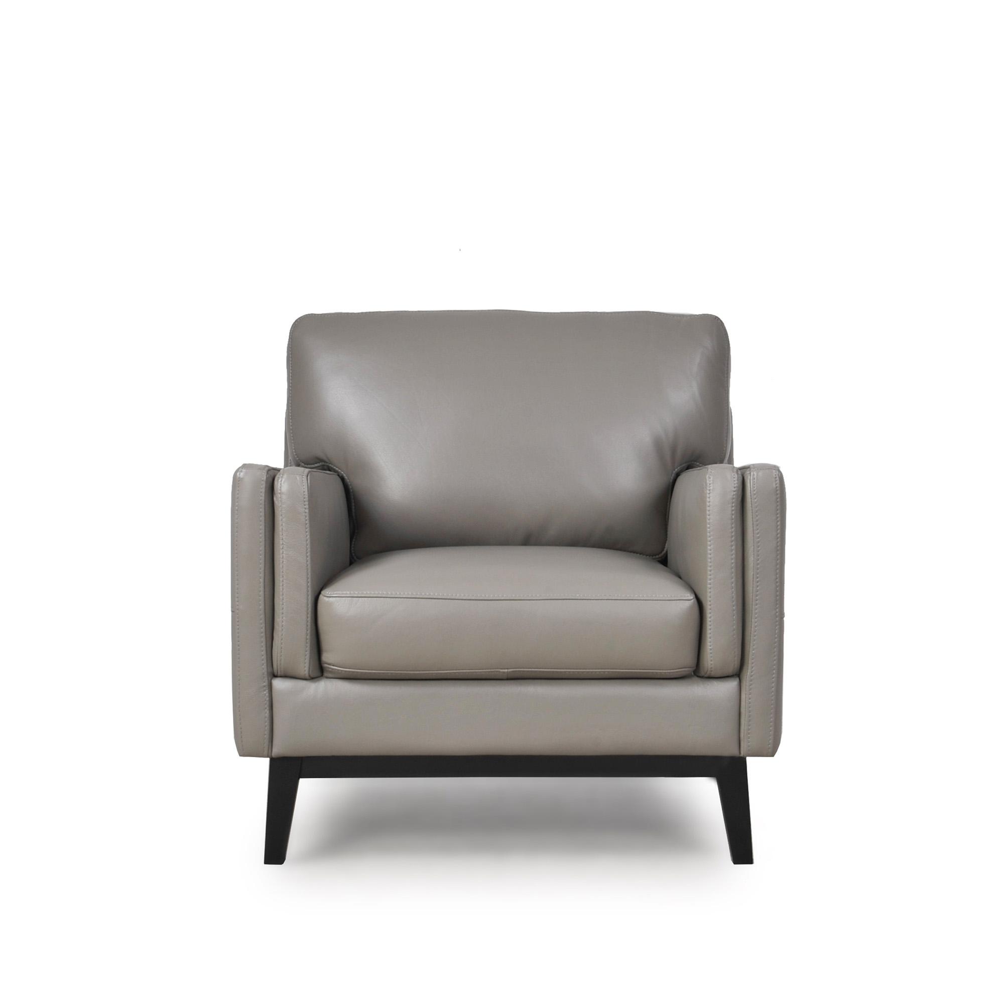 

    
Osman 352-Set-3 Moroni Osman 352 Dark Grey Top Grain Leather Upholstery Mid-Century Sofa Set 3Pcs
