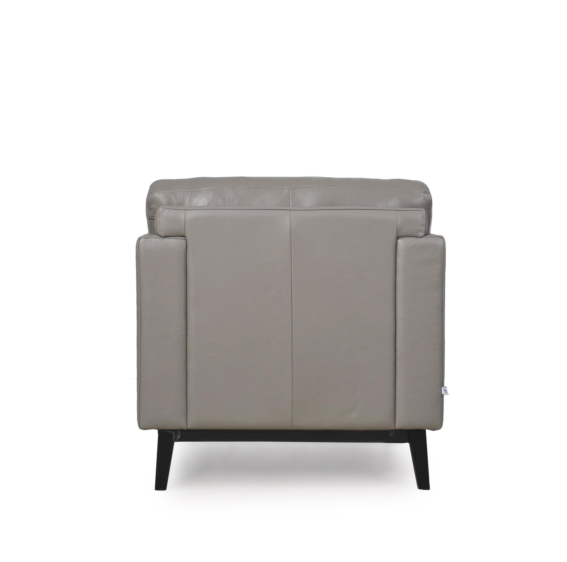 

    
 Shop  Moroni Osman 352 Dark Grey Top Grain Leather Upholstery Mid-Century Sofa Set 3Pcs
