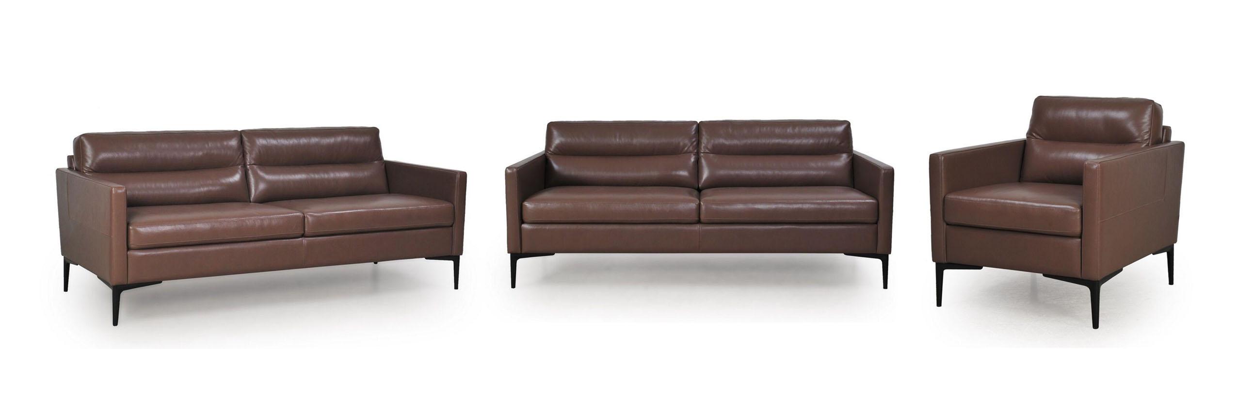 

    
Moroni Selton 363 Coffee Top Grain Leather Upholstery Mid-Century Sofa Set 3Pcs
