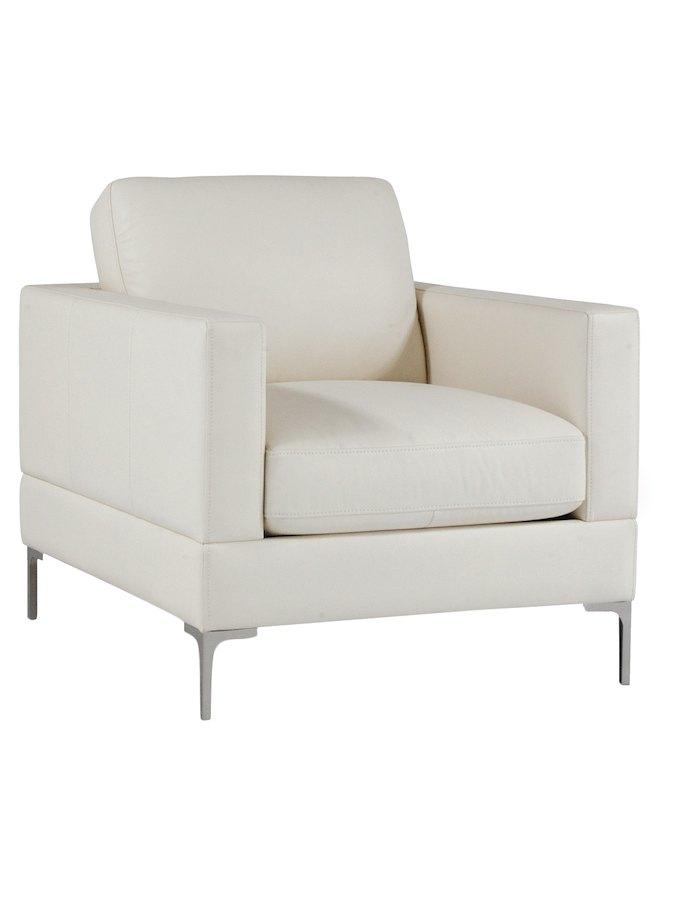 

    
Snow White Top Grain Leather Upholstery Contemporary Chair Moroni Tobia 351

